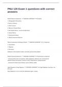 PNU 120 Exam 1 questions with correct answers