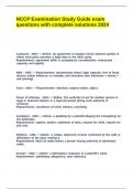 NCCP Examination Study Guide exam questions with complete solutions 2024