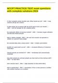 NCCPT PRACTICE TEST exam questions with complete solutions 2024&period;