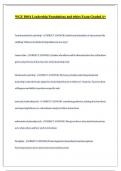 WGU D016 Leadership Foundations and ethics Exam Graded A&plus; 2024&vert;2025