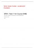 WGU D486 TASK 1 ALREADY PASSED
