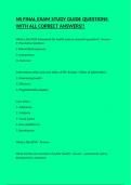 NS FINAL EXAM STUDY GUIDE QUESTIONS WITH ALL CORRECT ANSWERS&excl;&excl;