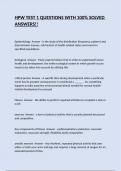HPW TEST 1 QUESTIONS WITH 100&percnt; SOLVED ANSWERS&excl;&excl;