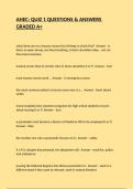 AHEC&colon; QUIZ 1 QUESTIONS & ANSWERS GRADED A&plus;