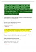 COG 170 Exam Questions Package deal&sol; Bundle&colon; Latest Version with New 2024-2025 Update &vert; Guaranteed Pass &vert; Best Study Material with 100&plus; Comprehensive Questions for Effective Preparation