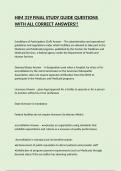 HIM 319 FINAL STUDY GUIDE QUESTIONS WITH ALL CORRECT ANSWERS&excl;&excl;