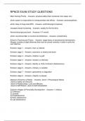 RPNCE EXAM STUDY QUESTIONS
