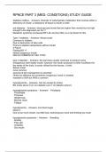 RPNCE PART 3 &lpar;MED- CONDITIONS&rpar; STUDY GUIDE