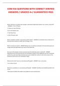 COM 316 QUESTIONS WITH CORRECT VERIFIED  ANSWERS &sol; GRADED A&plus;&sol; GUARANTEED PASS