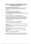 NURS 615&colon; ADVANCED PHARMACOTHERAPEUTICS Maryville University Exam 4