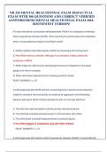 NR 326 MENTAL HEALTH FINAL EXAM 2024&sol;ACTUAL EXAM WITH 100 QUESTIONS AND CORRECT VERIFIED ANSWERS&sol;NR326 MENTAL HEALTH FINAL EXAM 2024-2025&sol;NEWEST VERSION&excl;