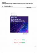 Test Bank for Essentials of Health Information Management&colon; Principles and Practices&colon; Principles and Practices 5th Edition &lpar;Bowie&comma; 2022&rpar;&comma; Chapter 1-10 &vert; Complete Guide A&plus;