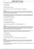 NURS 2207 GI QuizExam questions with correct answers with complete A&plus;solution 2024&sol;2025