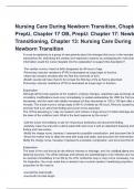Nursing Care During Newborn Transition&comma;uring Newborn Transition Exam questions with correct answers with complete A&plus;solution 2024&sol;2025