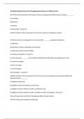 Test Bank Solution Manual for Managing Human Resources &lpar;100&percnt; Correct&rpar;
