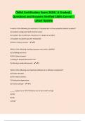 CMAS Certification Exam 2024 &lpar; A Graded&rpar; &comma; Questions and Answers Verified 100&percnt; Correct &vert; Latest Update