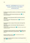 CMY3701- ASSIGNMENT QUESTIONS WITH CORRECT VERIFIED SOLUTIONS 100&percnt; GUARANTEED PASS