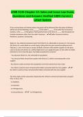 LENB 3135 Chapter 12&colon; Sales and Lease Law Exam&comma; Questions and Answers Verified 100&percnt; Correct &vert; Latest Update