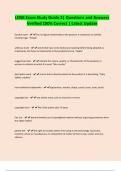 LENB Exam Study Guide 2&vert; Questions and Answers Verified 100&percnt; Correct &vert; Latest Update