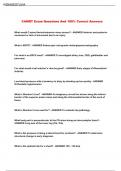 CAMRT Exam Questions And 100&percnt; Correct Answers