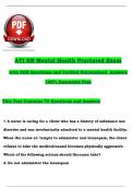 RN ATI Mental Health Proctored Exam  with NGN Questions and Verified Rationalized Answers&comma; 100&percnt; Guarantee Pass&lpar;2023 &sol; 2024&rpar;