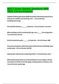 NOCTI Exam Sample Questions With 100&percnt; Correct Answers 2024