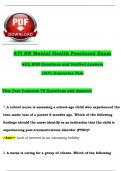RN Mental Health ATI Proctored Exam with NGN Questions and Verified Rationalized Answers&comma; 100&percnt; Guarantee Pass &lpar;2023 &sol; 2024&rpar;