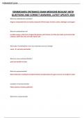 SEMMELWEIS ENTRANCE EXAM MEDICINE BIOLOGY WITH QUESTIONS AND CORRECT ANSWERS&comma; LATEST UPDATE 2024