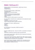 RNSG 1128 Exam &num; 3  Latest Questions With Passed Solutions&excl;&excl;
