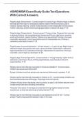 ASWB MSW  Exam Study Guide Test Questions With Correct Answers &period;