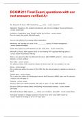 DCOM 211 Final Exam&vert; questions with correct answers verified A&plus;