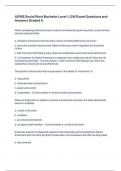 ASWB Social Work Bachelor Level &sol; LSW Exam Questions and Answers Graded A&period;