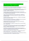 NC Adjuster License COMMERCIAL EVERYTHING 100&percnt; Correct