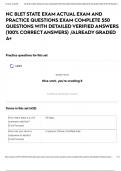 NC BLET STATE EXAM ACTUAL EXAM AND PRACTICE QUESTIONS EXAM COMPLETE 550 QUESTIONS WITH DETAILED VERIFIED ANSWERS &lpar;100&percnt; CORRECT ANSWERS&rpar; &sol;ALREADY GRADED A&plus;
