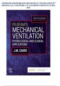 TESTBANK FOR PILBEAMS MECHANICAL VENTILATION 8TH EDITION &sol;ALL CHAPTERS 1-23 COVERED&sol;COMPLETE GUIDE 2025