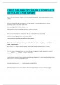 First Aid and CPR Exam 3
