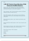 11B ALC Tactics Exam Questions With Correct & Verified Answers&period;