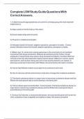 Complete LSW Study Guide Questions With Correct Answers&period;