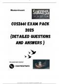 COS2661 EXAM PACK 2025  &lbrace;DETAILED QUESTIONS AND ANSWERS &rcub;