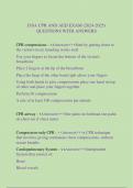 ISSA CPR AND AED EXAM &lpar;&rpar; QUESTIONS WITH ANSWERS
