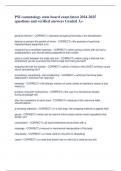 PSI cosmetology state board exam latest 2024-2025 questions and verified answers Graded A&plus;