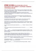 EPME 5410BA EXAM 2024 REAL EXAM QUESTIONS AND CORRECT ANSWERS &lpar;VERIFIED ANSWERS&rpar;&vert;AGRADE