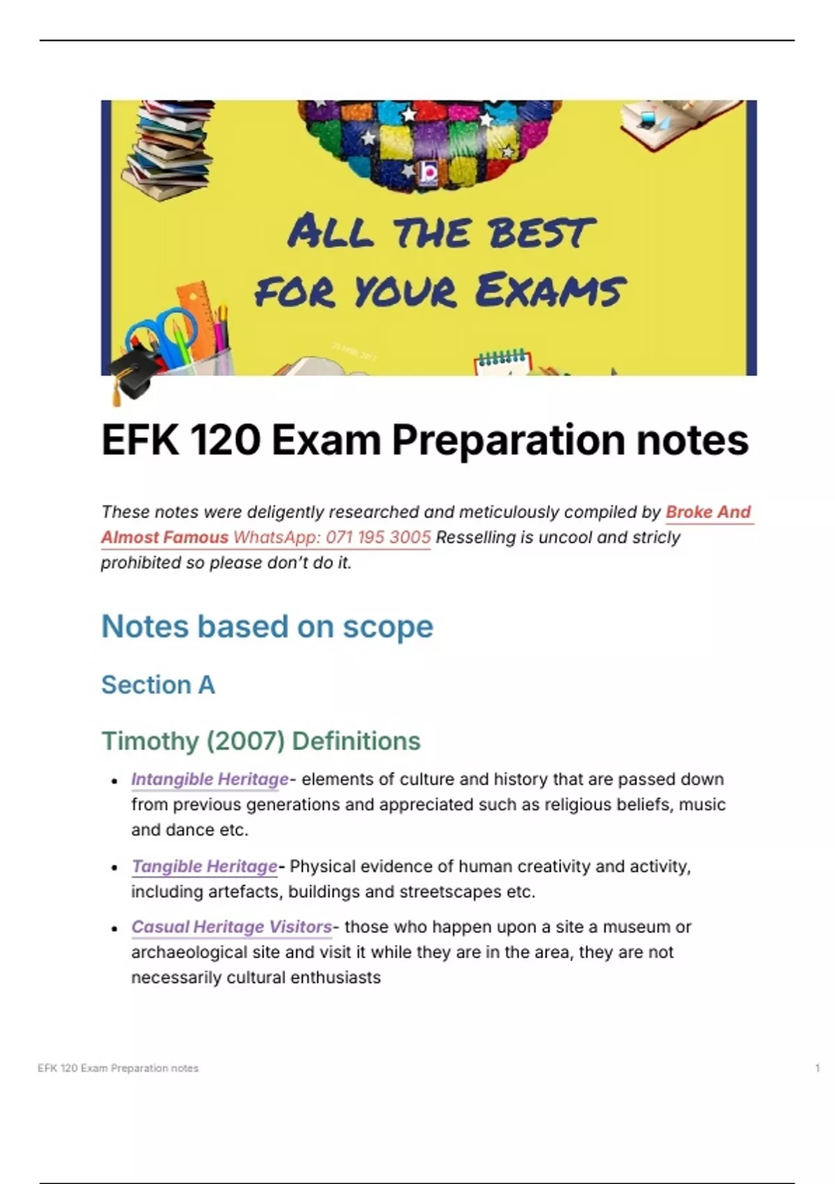 EFK 120 Full Preparation for 2024 Exam this is the only document you ...