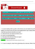 ATI PN COMPREHENSIVE EXIT EXAMS NEW UPDATES &vert;&vert;GUARANTEED 100&percnt; SUCCESS   &vert;&vert;ATI PN COMPREHENSIVE COMPILATION BUNDLE
