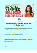Hondros Hesi Exit Exam &num;2&sol; Quizzes with Definitive Ans&period;  