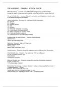 OB NURSING - EXAM &num;1 STUDY GUIDE