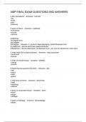 AMP FINAL EXAM QUESTIONS AND ANSWERS