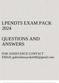 LPENGTS Exam pack 2024&lpar;Questions and answers&rpar;