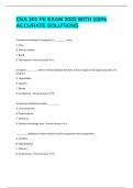 CEA 201 FE EXAM 2025 WITH 100&percnt; ACCURATE SOLUTIONS