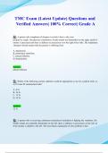 TMC Exam &lpar;Latest 2024&sol; 2025 Update&rpar; Questions and Verified Answers&vert; 100&percnt; Correct&vert; Grade A